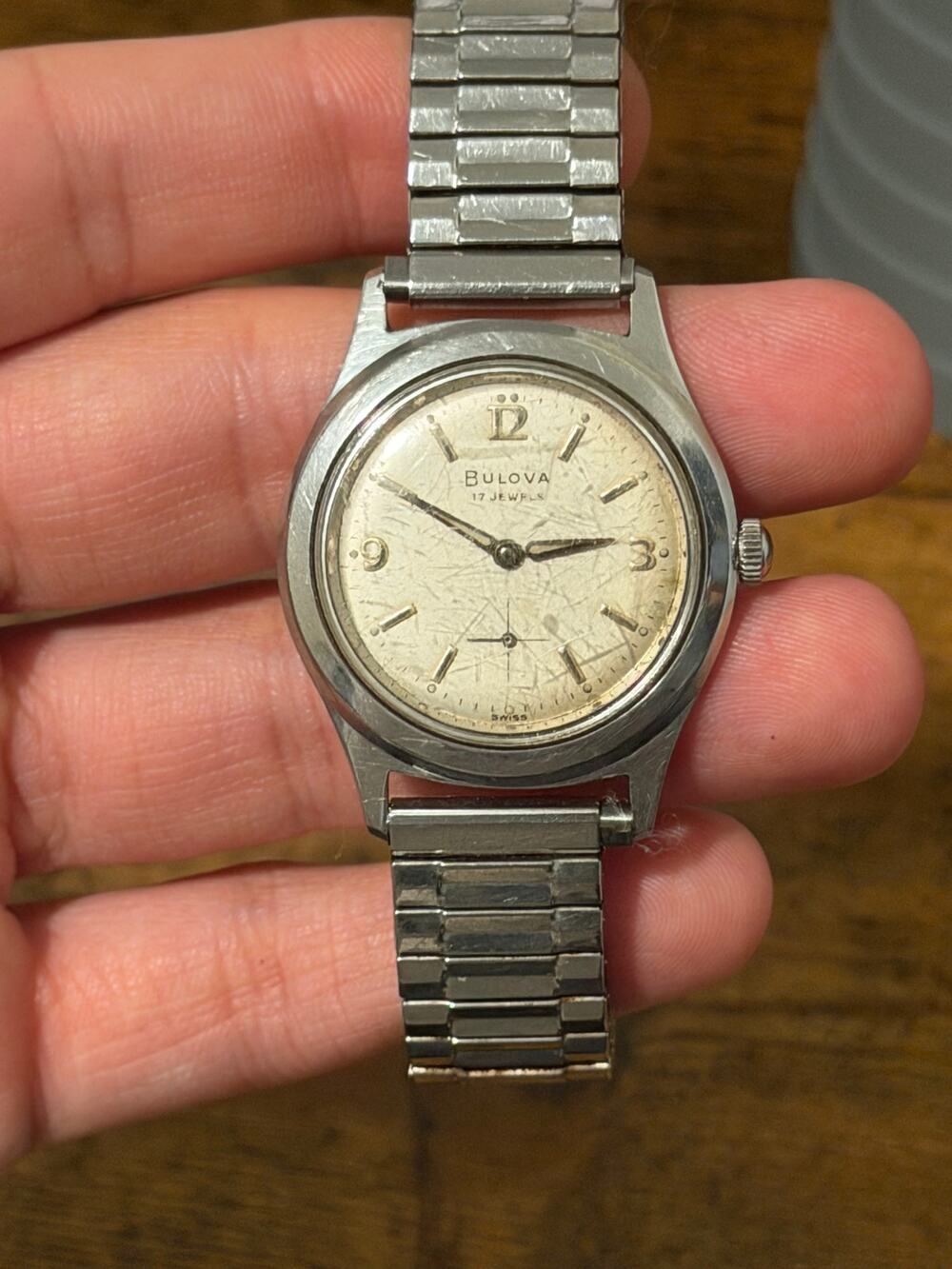 1962 Bulova M2 17 Jewels Small Seconds Manual Wind Swiss Watch